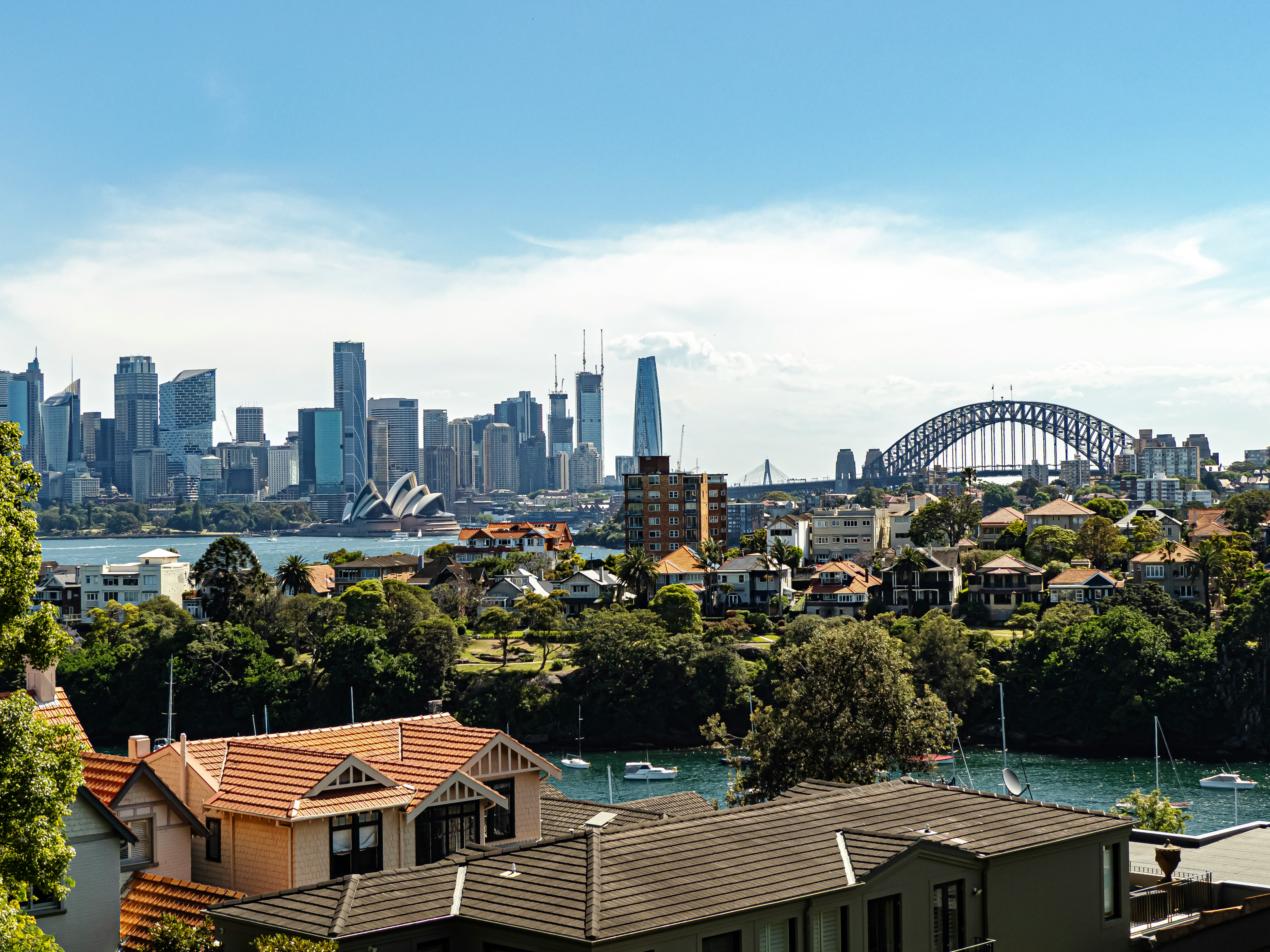 Sydney city skyline with harbour views showcasing premium property investment opportunities